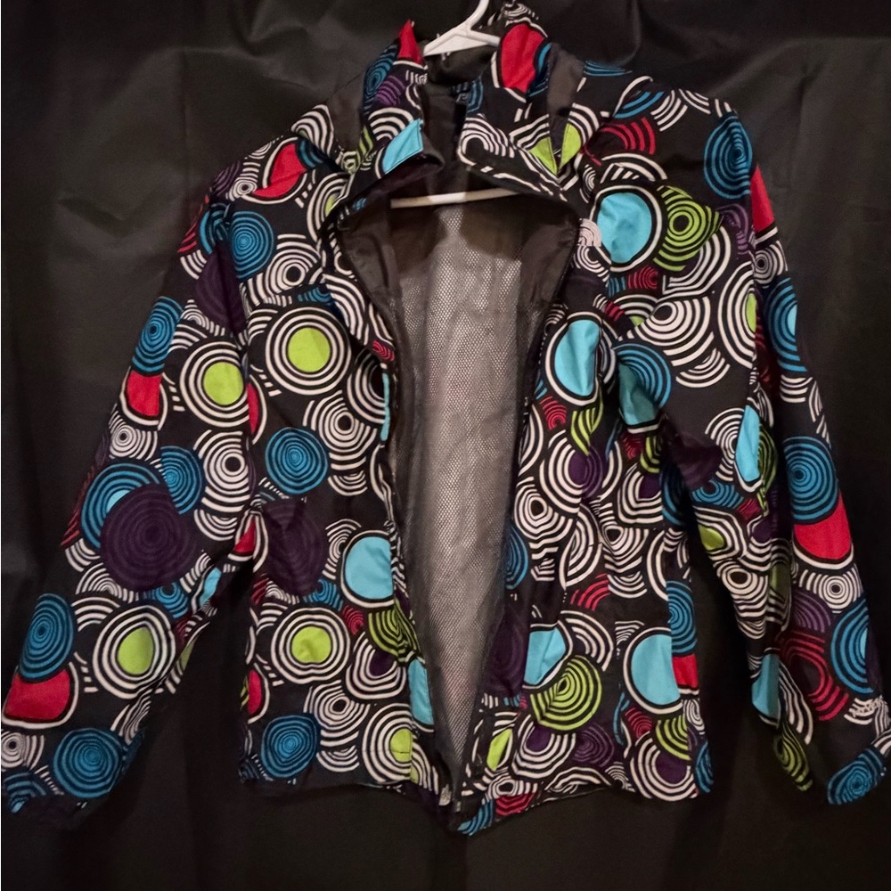 Girls north face rain jacket